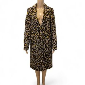 ASOS Leopard Print Long Coat size 0